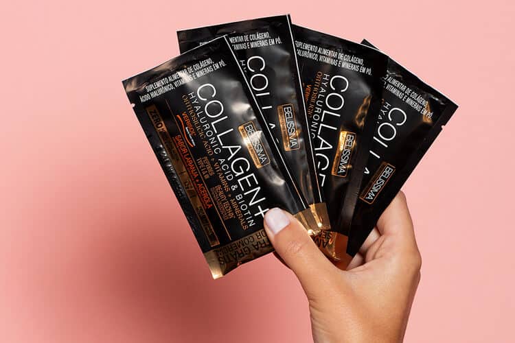 pacotes de collagen+ para incluir na rotina de cuidados juntos com o jantar low carb